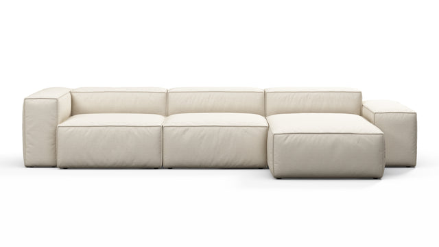 Andes - Andes Outdoor Sectional, Right Chaise, Natural Textured Weave