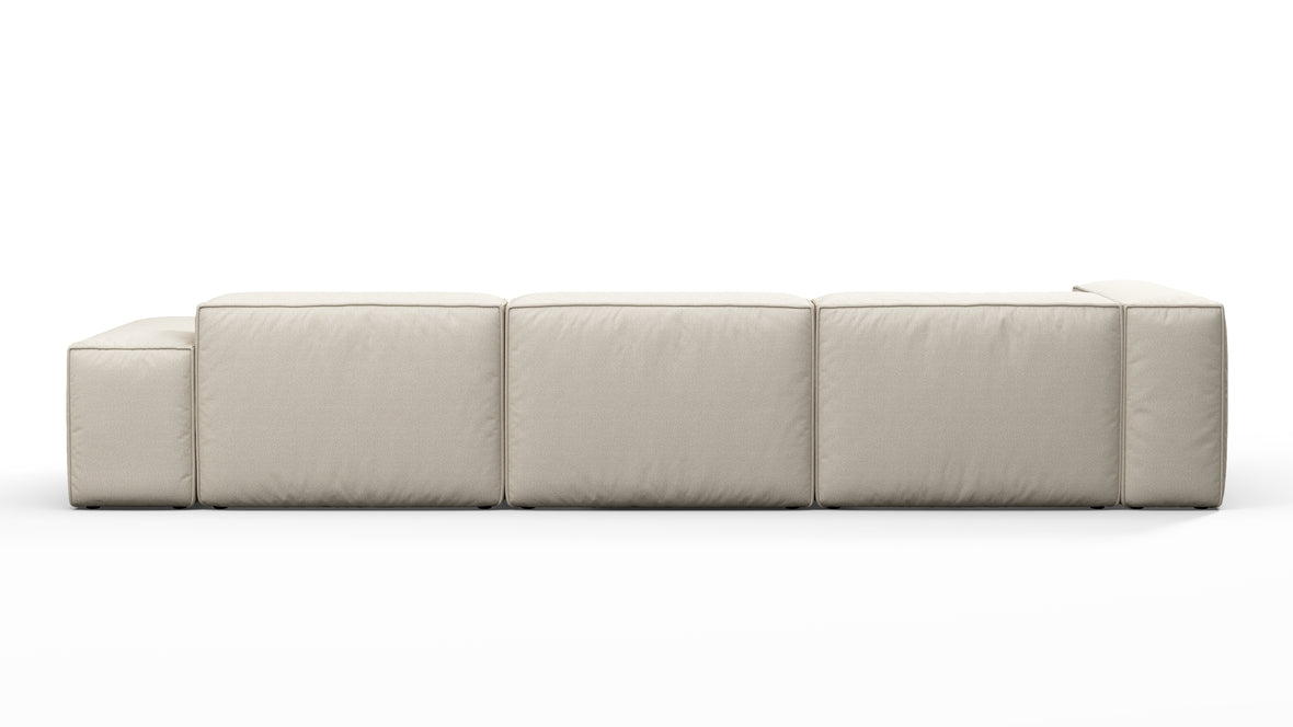 Andes - Andes Outdoor Sectional, Right Chaise, Natural Textured Weave