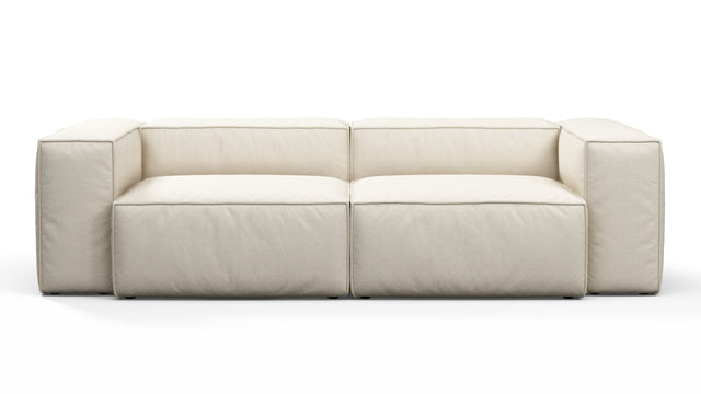 Andes - Andes Outdoor Sectional, Two Seater, Natural Textured Weave