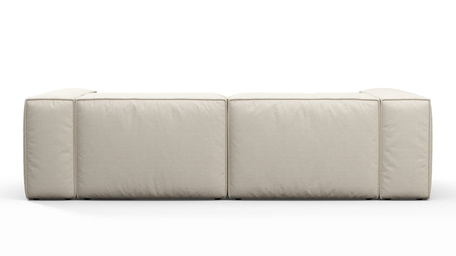 Andes - Andes Outdoor Sectional, Two Seater, Natural Textured Weave