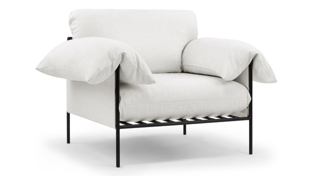 Positano - Positano Lounge Chair, Oat Linen