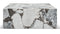 Plinth - Plinth Grande Coffee Table, Modellato Marble