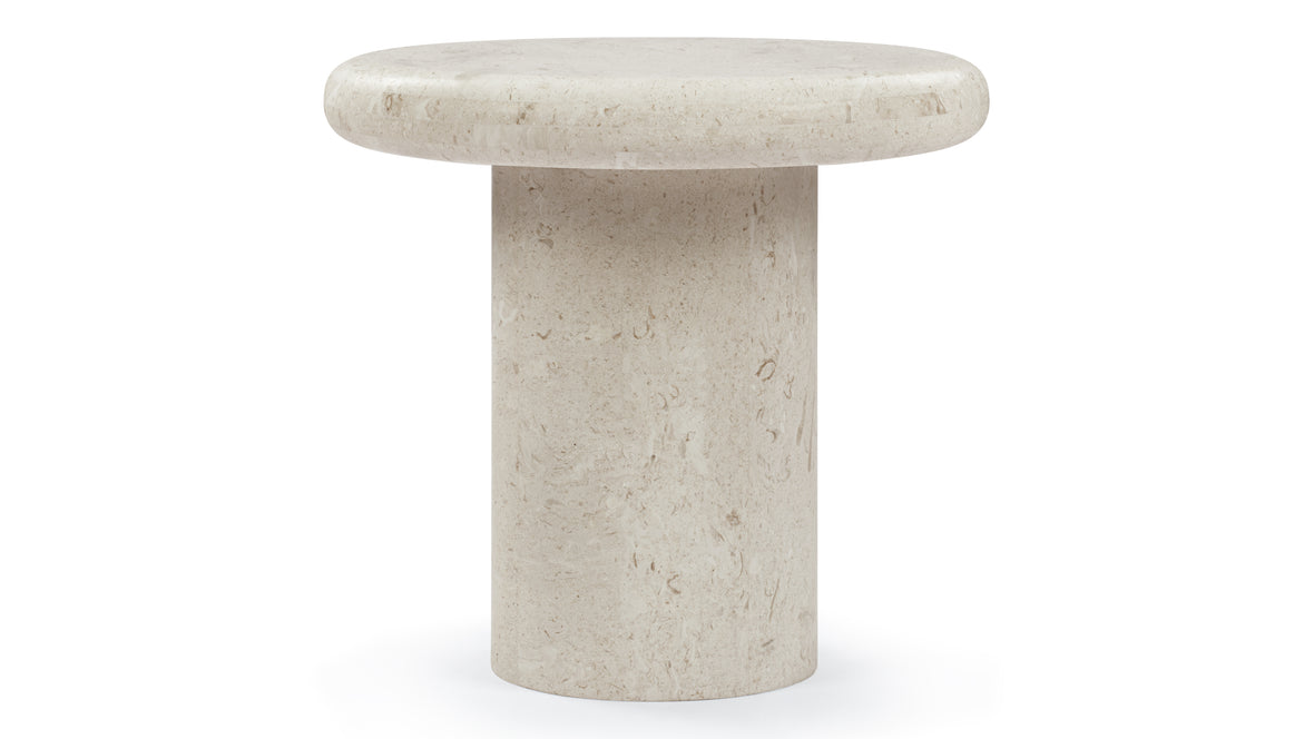 Valencia - Valencia Side Table, Limestone