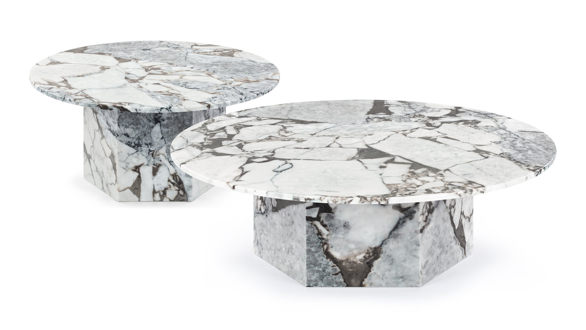 Saga - Saga Large Coffee Table, Modellato Marble