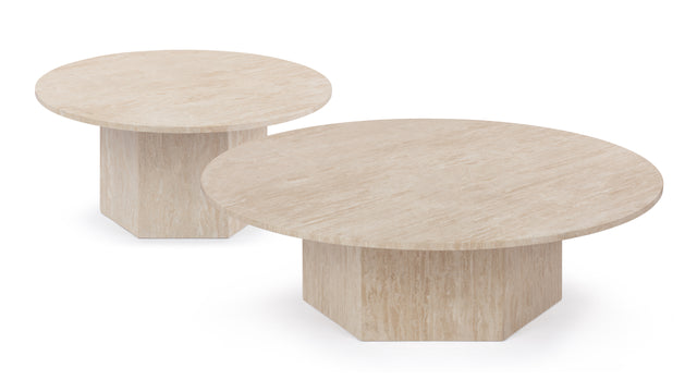 Saga - Saga Large Coffee Table, Travertine