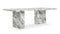 Enzo - Enzo Dining Table, Modellato Marble, 98in