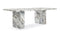 Enzo - Enzo Dining Table, Modellato Marble, 98in