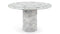 Saturn - Saturn Round Pedestal Dining Table, Orso Grigio Marble, 47in