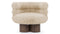 Lana - Lana Chair, Almond Long Hair Sherpa and Walnut