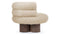 Lana - Lana Chair, Almond Long Hair Sherpa and Walnut