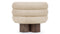 Lana - Lana Chair, Almond Long Hair Sherpa and Walnut