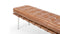 Manhattan - Manhattan Three Seater Bench, Tan Premium Leather