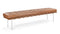 Manhattan - Manhattan Three Seater Bench, Tan Premium Leather