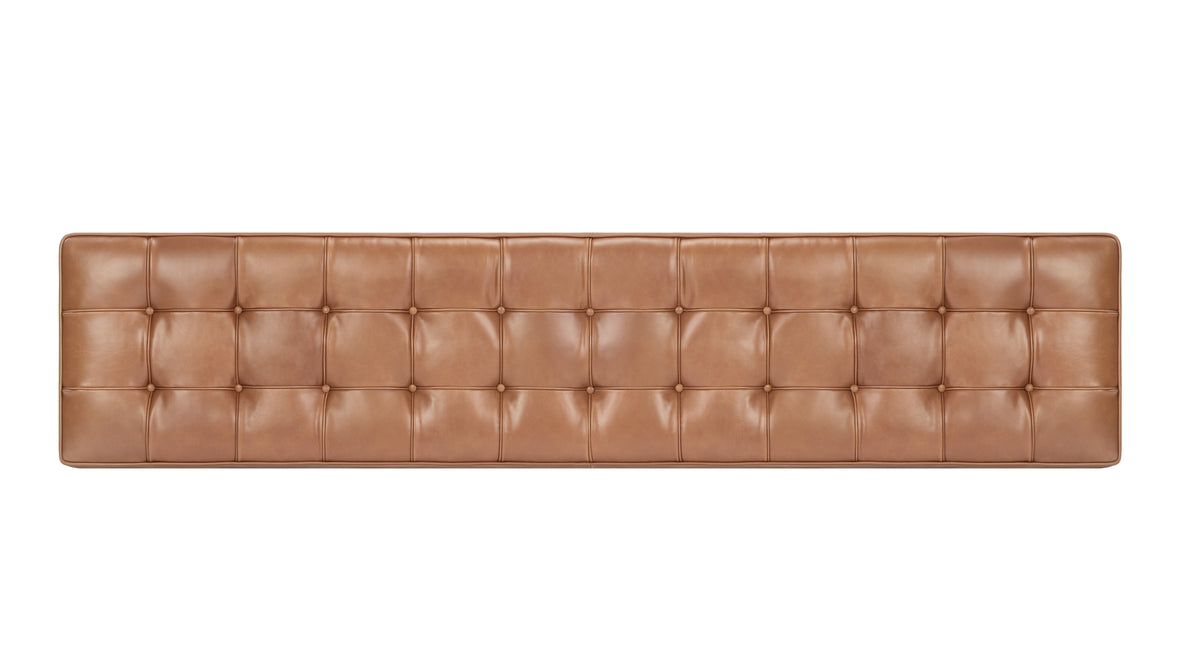 Manhattan - Manhattan Three Seater Bench, Tan Premium Leather
