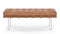 Manhattan - Manhattan Two Seater Bench, Tan Premium Leather