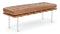 Manhattan - Manhattan Two Seater Bench, Tan Premium Leather