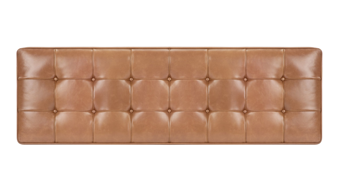 Manhattan - Manhattan Two Seater Bench, Tan Premium Leather
