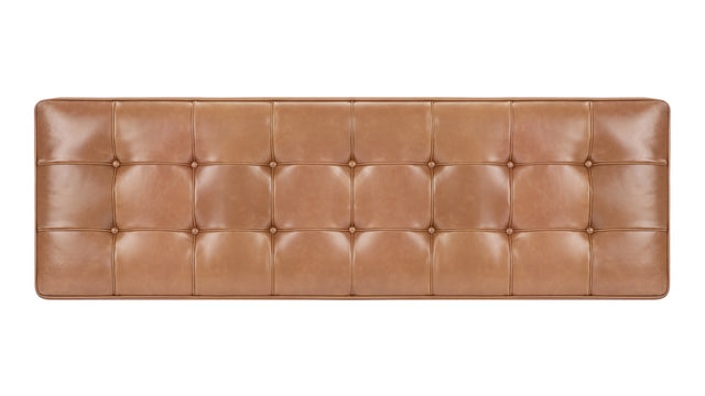 Manhattan - Manhattan Two Seater Bench, Tan Premium Leather