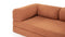 Teddy - Teddy Sleeper Sofa, Orange Corduroy