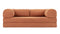 Teddy - Teddy Sleeper Sofa, Orange Corduroy