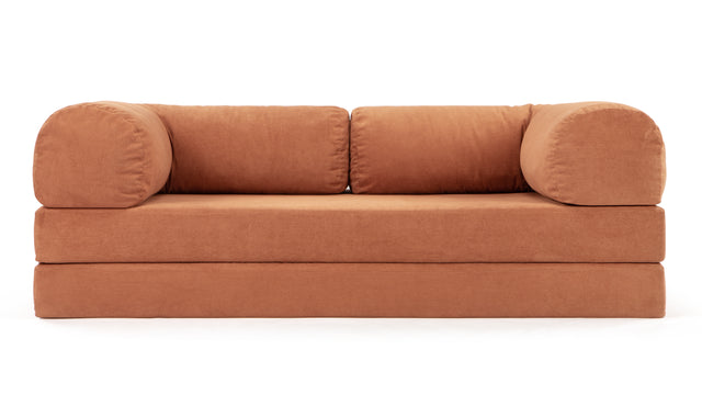 Teddy - Teddy Sleeper Sofa, Orange Corduroy
