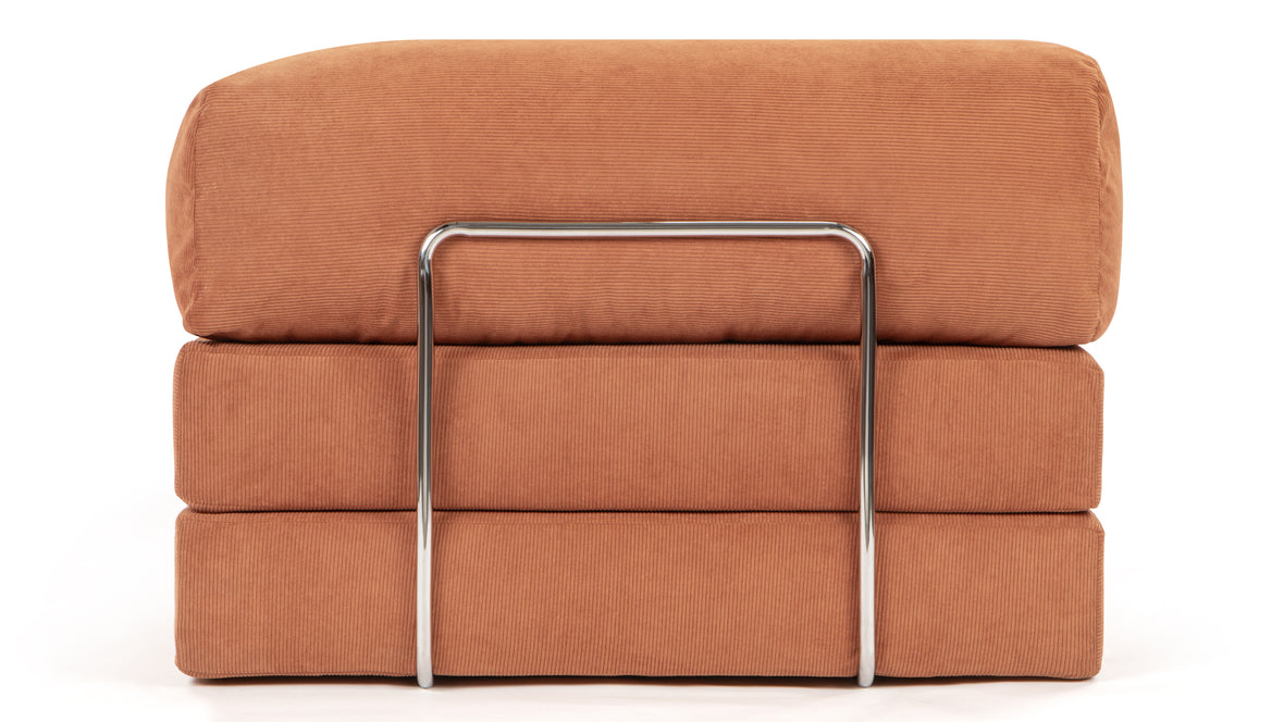 Teddy - Teddy Sleeper Sofa, Orange Corduroy
