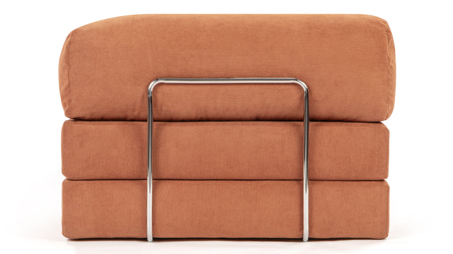 Teddy - Teddy Sleeper Sofa, Orange Corduroy