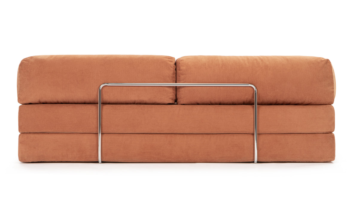 Teddy - Teddy Sleeper Sofa, Orange Corduroy