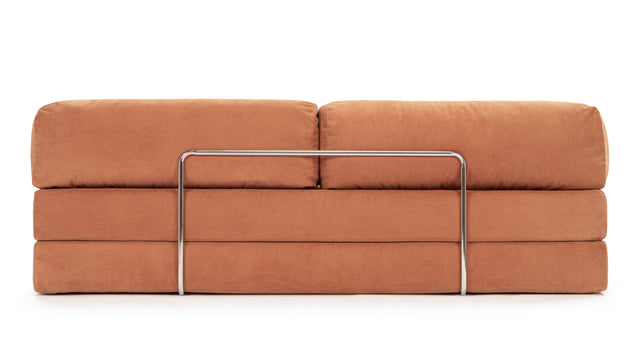 Teddy - Teddy Sleeper Sofa, Orange Corduroy