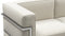 Corbusier - Corbusier Grand Modele Three Seater Sofa, Cream Vegan Leather