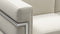 Corbusier - Corbusier Grand Modele Two Seater Sofa, Cream Vegan Leather