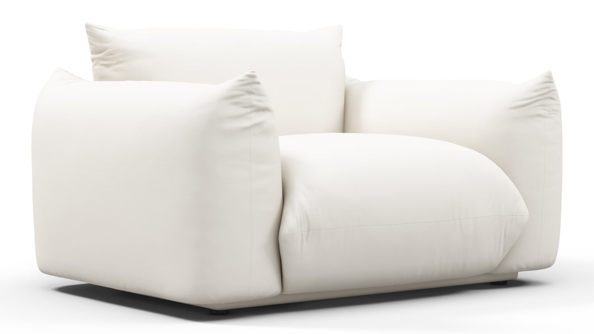 Marenco Outdoor - Marenco Outdoor Lounge Chair, Soft White Performance Weave
