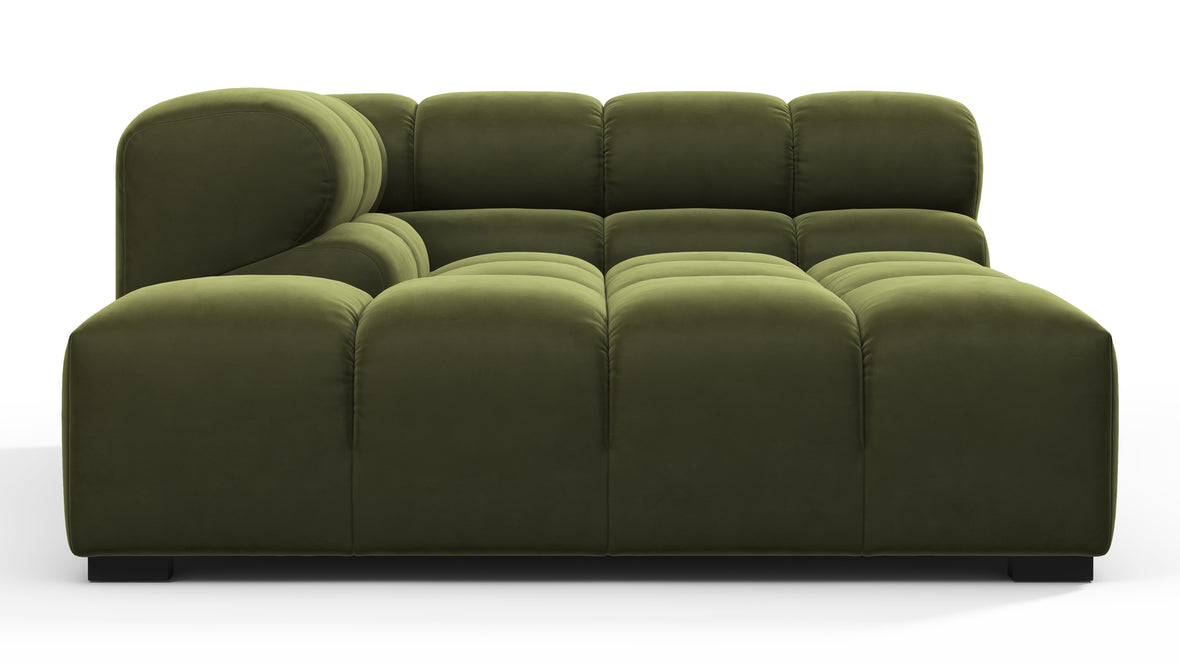 Tufty - Tufty Module, Deep Left Corner Half, Thyme Luxe Velvet