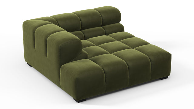 Tufty - Tufty Module, Deep Left Corner Half, Thyme Luxe Velvet