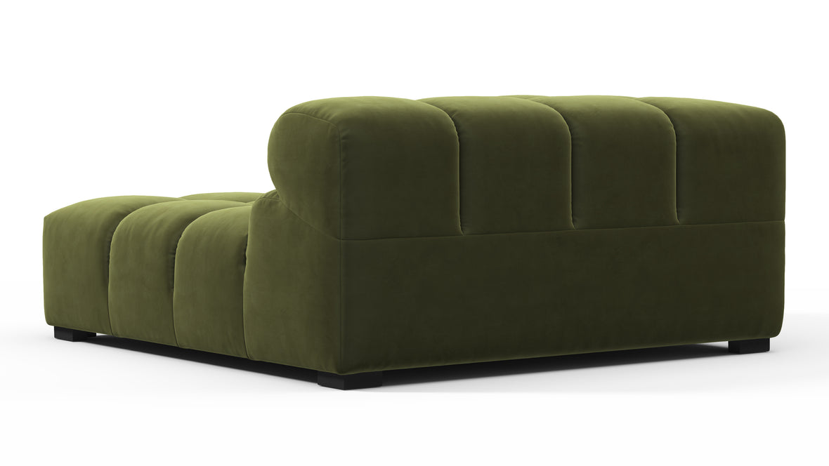 Tufty - Tufty Module, Deep Left Corner Half, Thyme Luxe Velvet