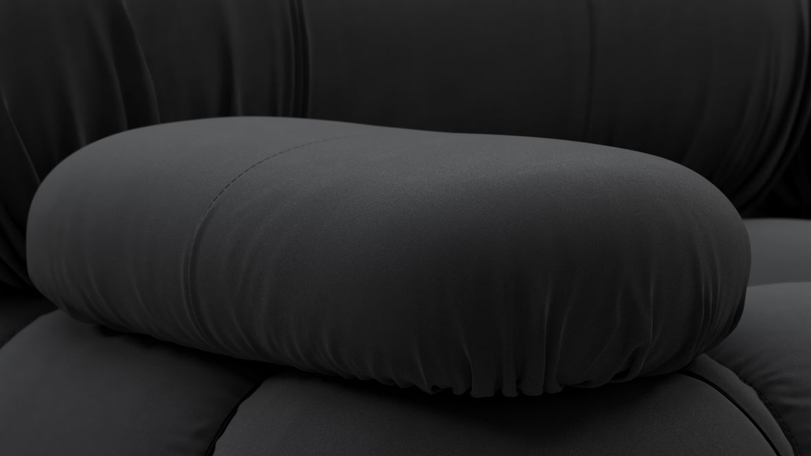Bellini Outdoor - Mario Bellini Outdoor Three Seater Sofa, Black Performance Weave