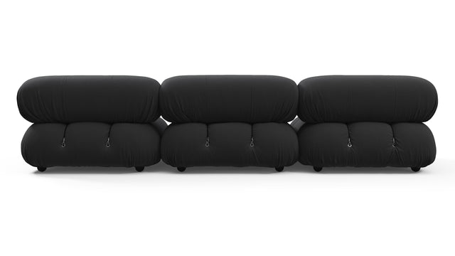 Bellini Outdoor - Mario Bellini Outdoor Three Seater Sofa, Black Performance Weave