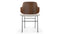 The Penguin - The Penguin Dining Chair, Wheat Gray Cashmere Wool and Walnut