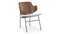 The Penguin - The Penguin Lounge Chair, Wheat Gray Cashmere Wool and Walnut