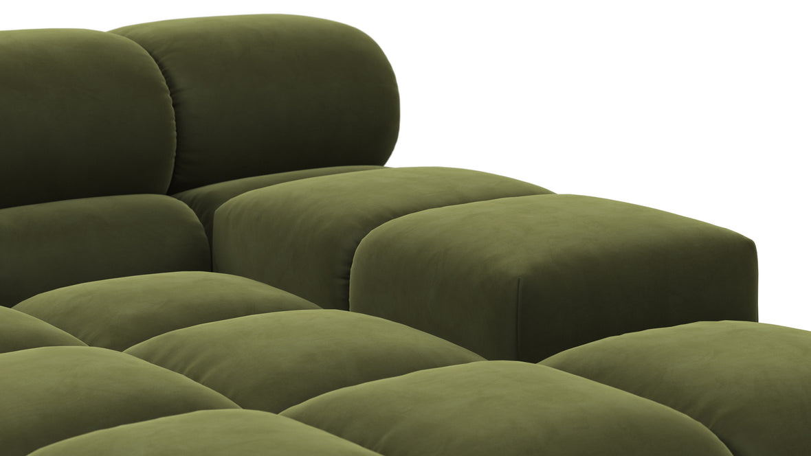 Tufty - Tufty Sectional, Right Corner, Thyme Luxe Velvet