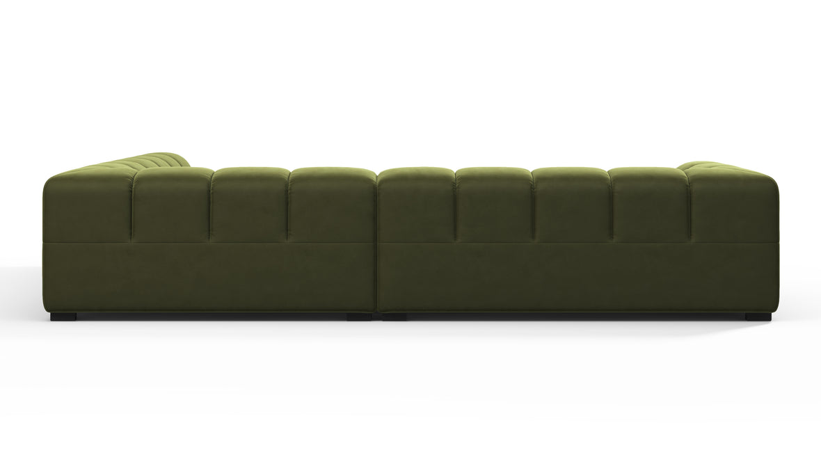 Tufty - Tufty Sectional, Right Corner, Thyme Luxe Velvet