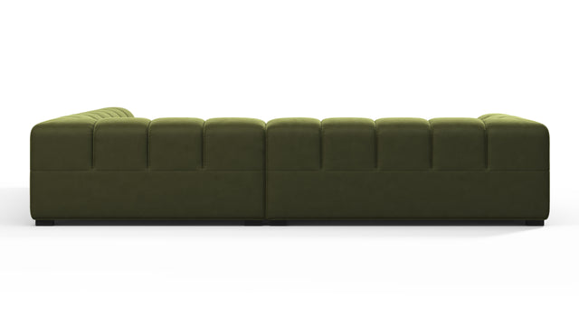Tufty - Tufty Sectional, Right Corner, Thyme Luxe Velvet