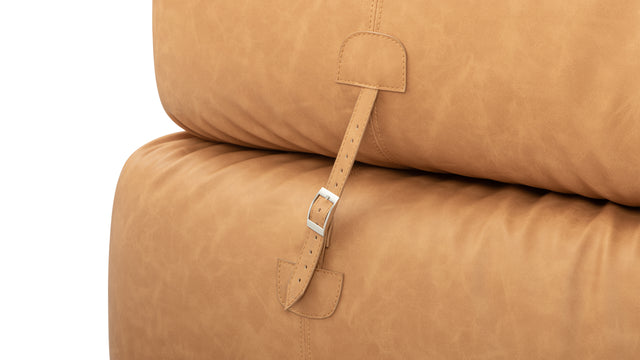 Anfibio - Anfibio Sleeper Sofa, Tan Vegan Leather