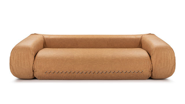 Anfibio - Anfibio Sleeper Sofa, Tan Vegan Leather