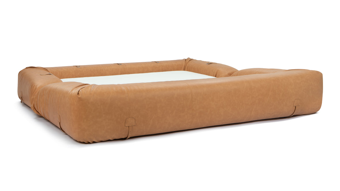 Anfibio - Anfibio Sleeper Sofa, Tan Vegan Leather