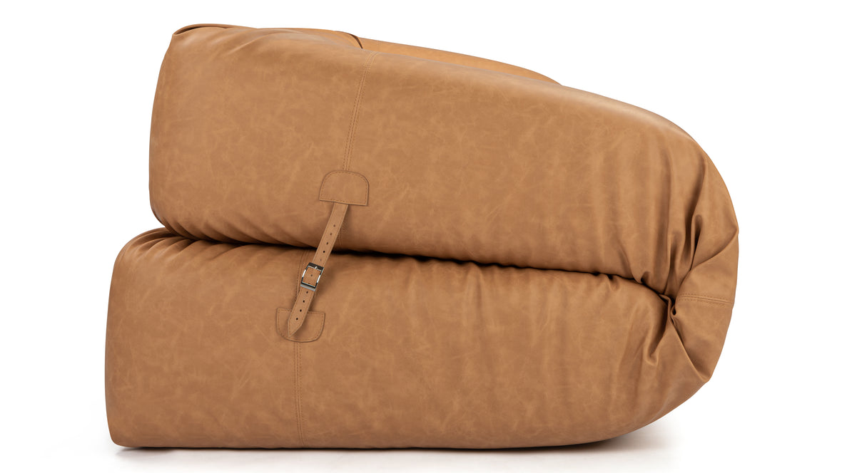 Anfibio - Anfibio Sleeper Sofa, Tan Vegan Leather