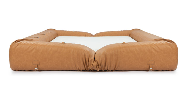 Anfibio - Anfibio Sleeper Sofa, Tan Vegan Leather