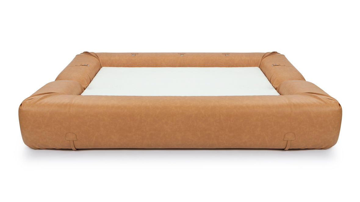 Anfibio - Anfibio Sleeper Sofa, Tan Vegan Leather