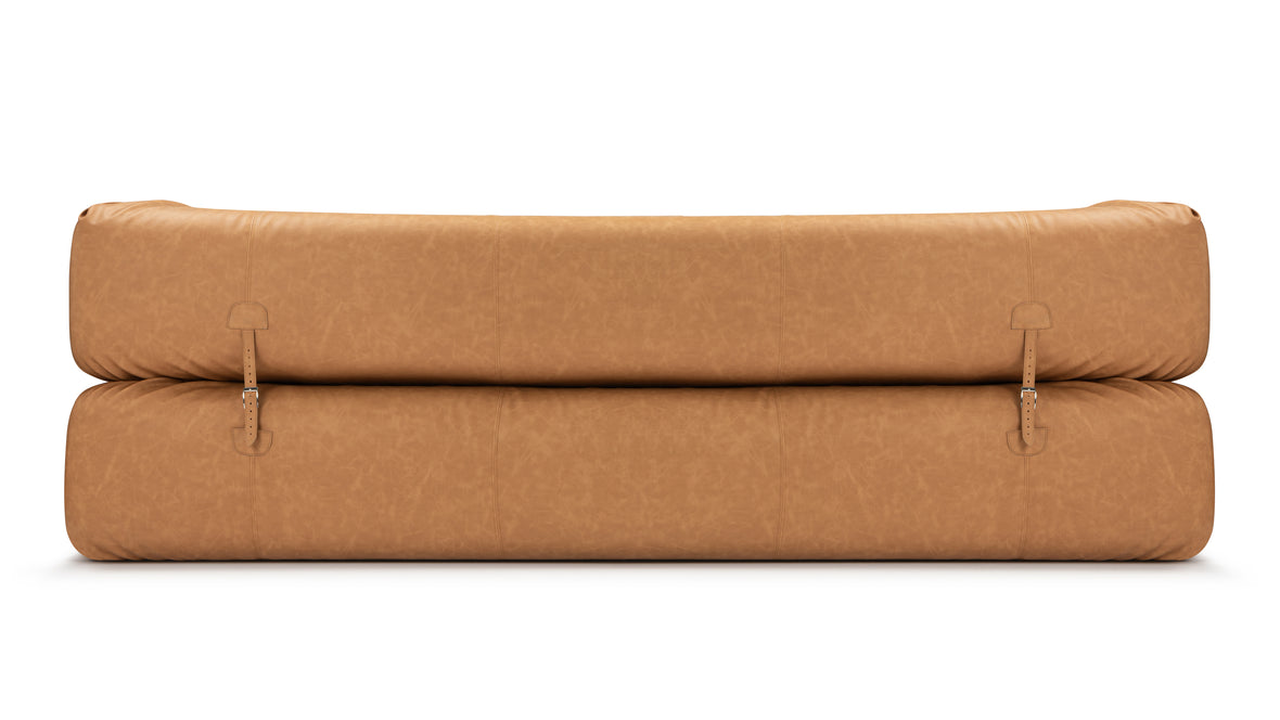 Anfibio - Anfibio Sleeper Sofa, Tan Vegan Leather