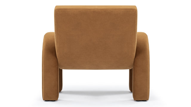 Arcata - Arcata Lounge Chair, Caramel Plush Velvet